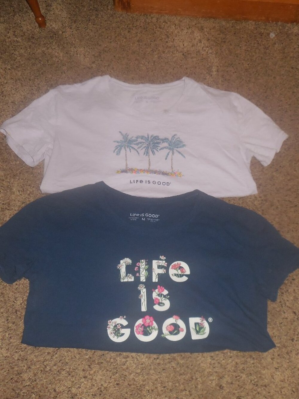 Life is Good Tee T-Shirt Lot M L